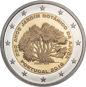 Portugal 2 euro 2018.a. Ajuda Botanical Garden UNC (1 foto / 1)