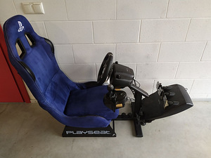 Playseat Alcantara rallitool + Logitech G920 rool (2 foto / 7)