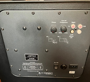 2x12" elementi, JAMO D8SUB aktiiv subwoofer, Taani (4 foto / 4)