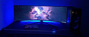 49" Ultrawide Samsung ODYSSEY G9 49'' 5120x1440, 240 Hz, 1ms (1 foto / 10)