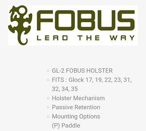 Fobus GL-2 kabuur Glock (6 foto / 6)
