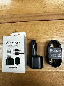 Samsung 45W Dual Port Fast Car Charger Adapter + PD Cable