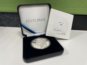 Памятная монета Яан Тõниссон серебро Eesti Pank
