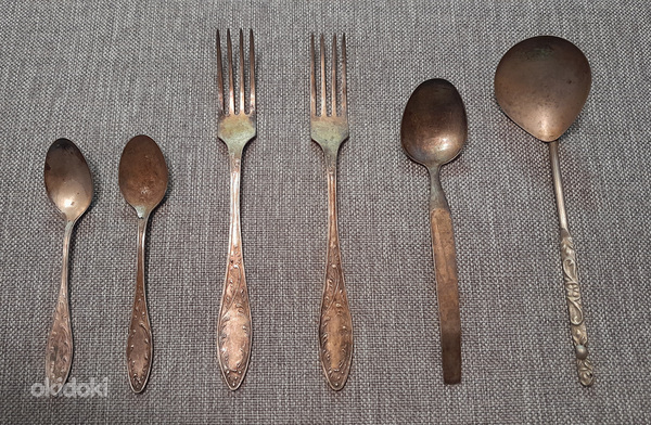 Melhiorist kahvlid ja lusikad. (foto #1)