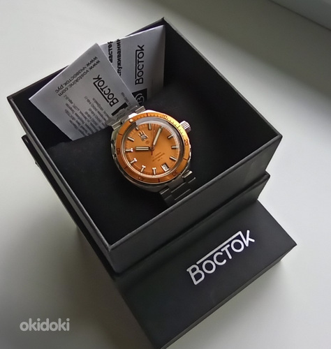 Meeste Käekell Vostok Amphibia Neptune Orange
