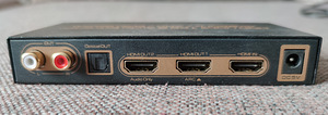 HDMI 4K kuni HDMI 4K ekstraktor + HDMI HD heli + spdif + RCA (2 foto / 3)