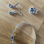 Комплект украшений - браслет, серьги и кулон. Серебро (фото #1)