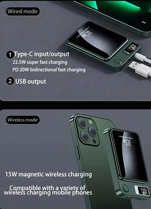 MagSafe 10000mAh Magnetic PowerBank 22.5W Fast Charge 2in1 (8 foto / 10)
