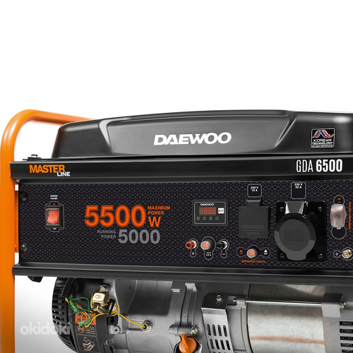 Электрогенератор/бензиновый генератор Daewoo GDA 6500 (фото #3)