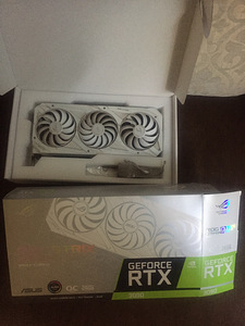 Asus Geforce rtx 3090 rog strix rtx3090 OC White (1 foto / 3)