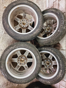 Audi литые диски 5x112 с шинами (7 фото из 10)