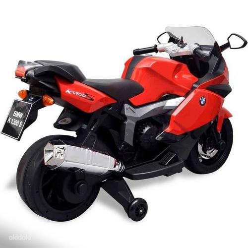 Электрический мотоцикл детский BMW 283, красный (фото #4)
