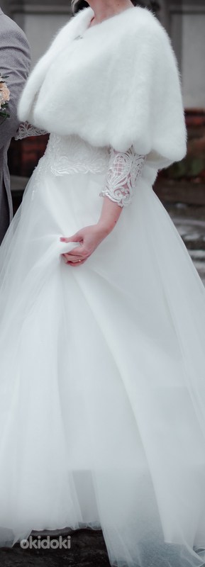 Свадебное платье 42-46сВнутри платья, подъюбник украшение дл (фото #9)