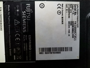 Fujika Siemens arvuti varuosadeks (5 foto / 7)