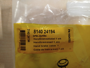 Tross, seisupidur TRISCAN Opel zafira B (2 foto / 3)