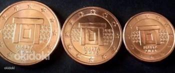 1 + 2 + 5 eurosendid Malta 2016 UNC (foto #1)