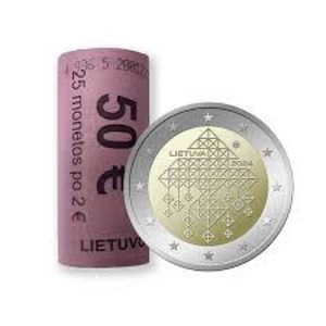 2 Euro 2025, 2024 Leedu pangarull (2 foto / 2)