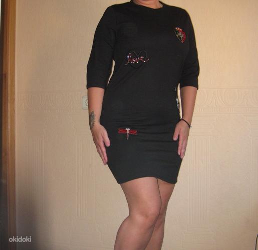 Новое черное платье M-L (фото #1)