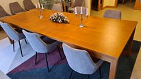 Дубовый обеденный стол длиной 1,6-3,4 м.