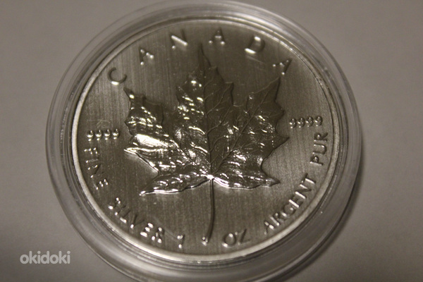 1 oz Kanada Maple Leaf hõbemünt 2013, 2014 (foto #1)