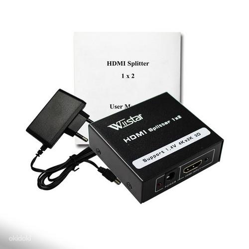 HDMI разветв.сплиттер-1 HDMI источник к 2 HDMI диспл, новый (фото #1)