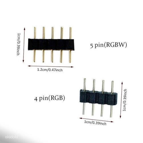 Коннектор 10 мм 5pin RGBW, Разъем 5Pin RGBW,RGBW крест L T (фото #3)