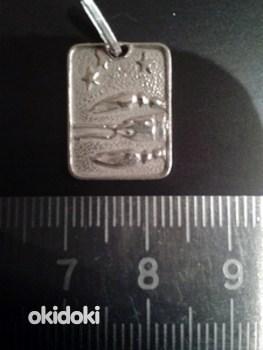 Серебряные кулоны знака Водолей и Рак (фото #2)