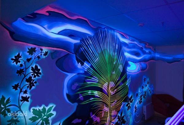 Флуоресцентная УФ краска Нокстон для декора (фото #2)