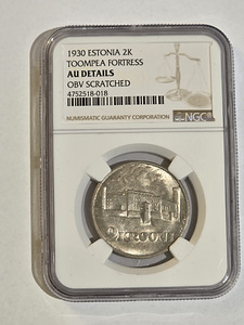 1930 ESTONIA 2K TOOMPEA FORTRESS NGC AU DETAILS
