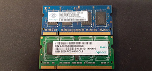 Sülearvuti mälu 1GB x 2 (1 foto / 2)