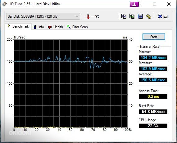 2.5" SATA SSD SanDisk kõvaketas 128 GB (foto #3)