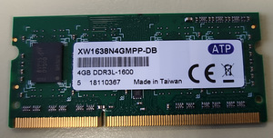 Operatiivmälu (RAM) DDR3 SODIMM 4 Gb