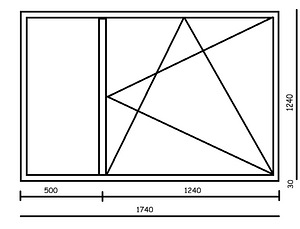 PVC aken avatav 1740 x 1240 (3 foto / 3)