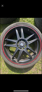 4x 108, 18’ velg + rehv (1 foto / 5)