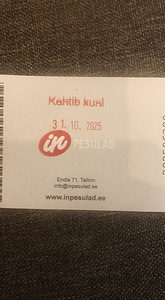 IN pesula voucher / kinkekaart