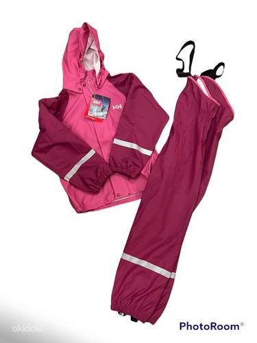 Новый малиново-розовый дождевик HellyHansen без подкладки s134 (фото #1)