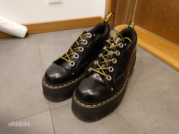 Dr. Martens 5-Eye Max Buttero Leather Platform Shoes