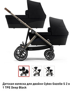 Vanker Cybex Gazelle S kaksikutele või ühele (5 foto / 8)