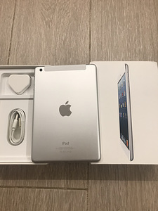 Apple iPad mini белый/серебристый Wi-Fi + сотовая связь