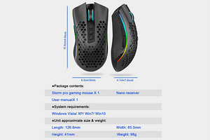Programmeeriv RGB hiir Redragon M808-KS Storm Pro (4 foto / 8)