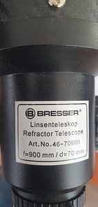 Teleskoop BRESSER Lyra 70/900 EQ-SKY (6 foto / 6)