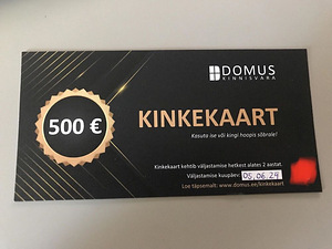Подарочная карта Domus Kinnisvara на 500€