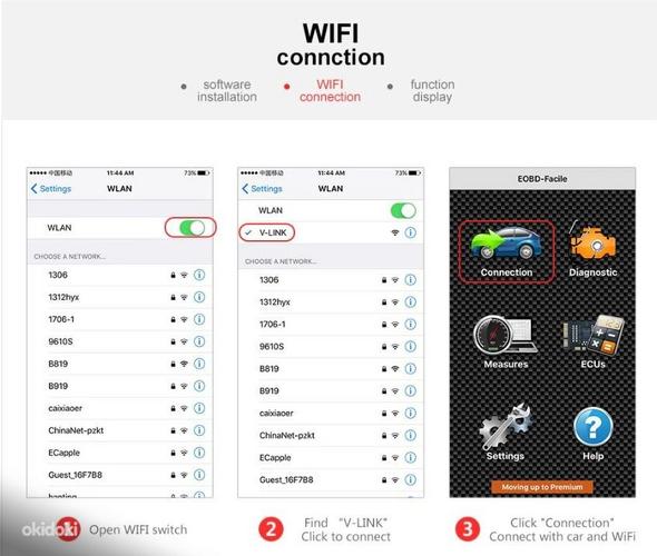 OBD2 WiFi v.1.5 autodiagnostika adapter IOS iPhone, Android (foto #5)