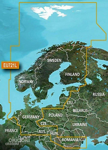 Garmin Bluechart G3 Vision Northen Europe VEU721L kaart