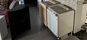 Integreeritav külmkapp + sügavkülmik, töötasapinna alused Wh (2 foto / 5)