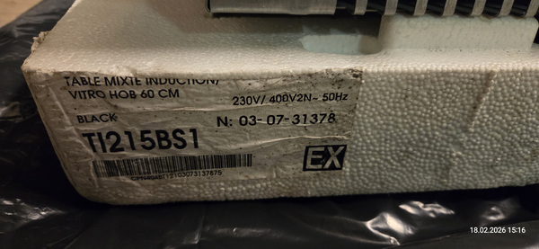 Brandt TI215BS1 pliidiplaat