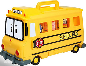 Робокар Poli школьный автобус + машинки 13 шт.