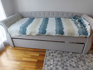Кровать Comfy 2x 90x200 Stone (с матрасом) (2 фото из 3)