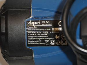 Ketassaag Scheppach PL 55 (5 foto / 5)