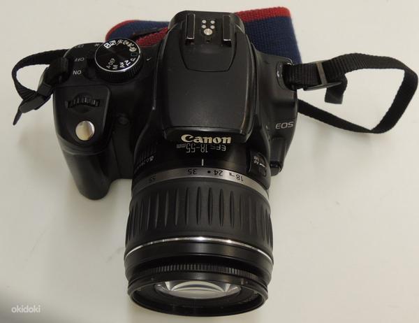 Peegelkaamera Canon 350D + laadija + objektiiv + kott (foto #3)